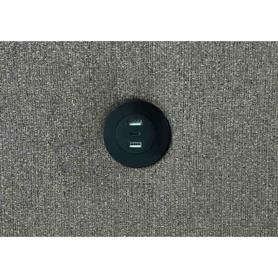 Sofá de cama seccional reversible en forma de L con cama extraíble y almacenamiento y puertos de carga USB, chenille gris metálico