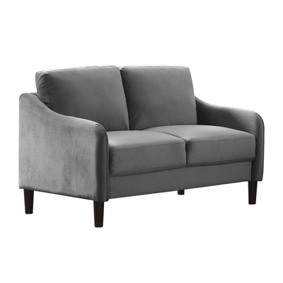 Conjunto de sofá de 3 piezas, de tela gris