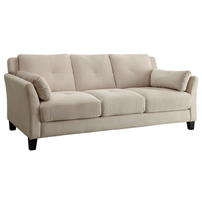 Conjunto de sofá de 3 piezas, flanellete beige