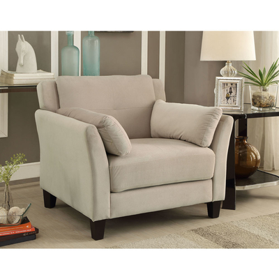 Conjunto de sofá de 3 piezas, flanellete beige